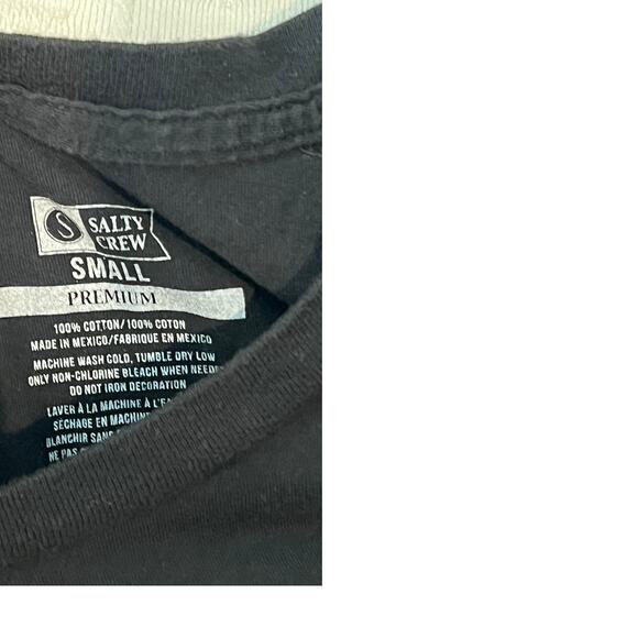 Salty Crew Black T-Shirt Mens M - Picture 4 of 4